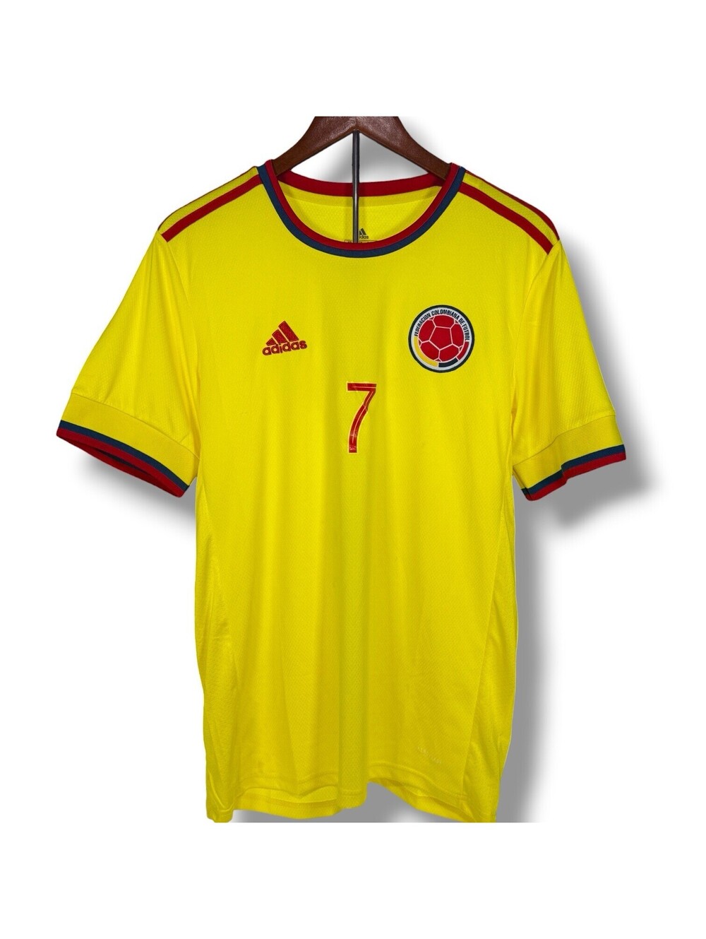 Adidas Colombia Duvan Zapata 7 Home Soccer Jersey Men’s Large
